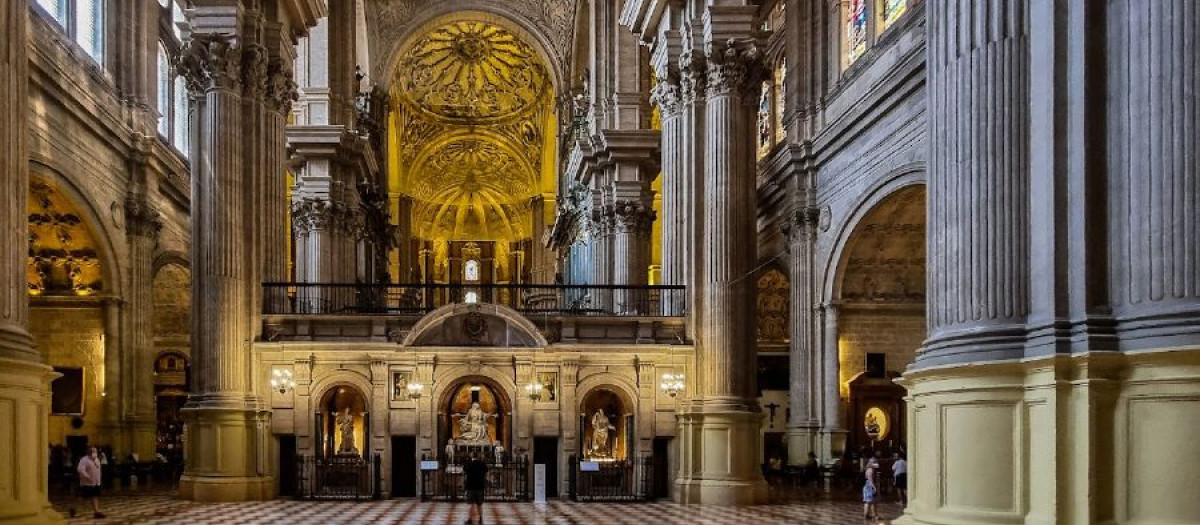 Interior de la catedral de Málaga