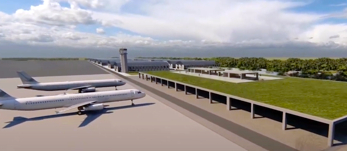 Imagen virtual del Aeropuerto Cristóbal Colón de Huelva