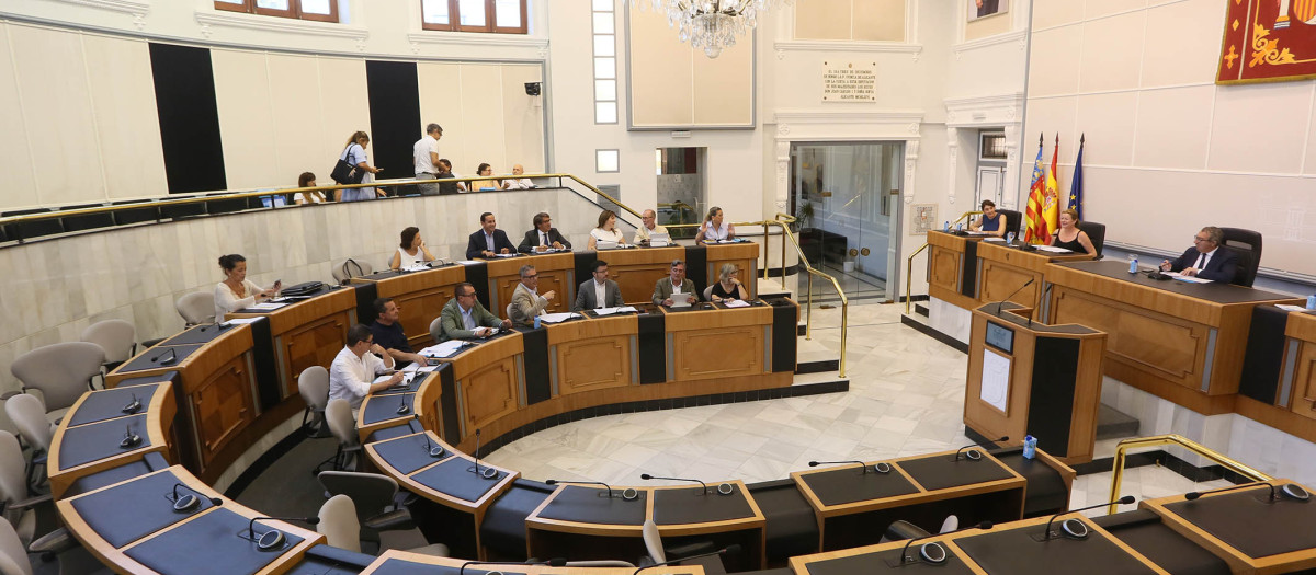 Imagen del Pleno de la Diputación de Alicante