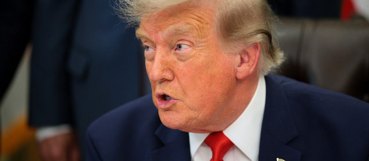 Donald Trump, presidente de los Estados Unidos, en el Despacho Oval