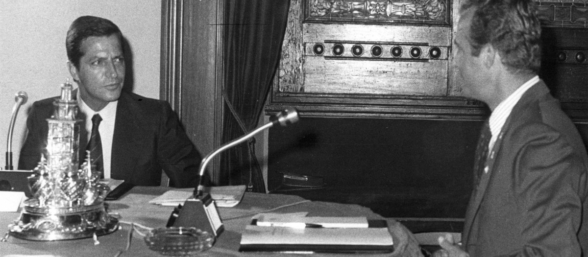Adolfo Suárez y Juan Carlos I, el 30 de julio de 1976