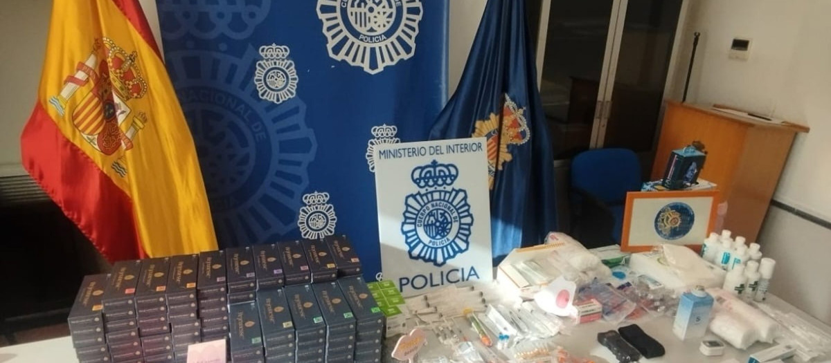 Imagen de algunos de los efectos intervenidos
