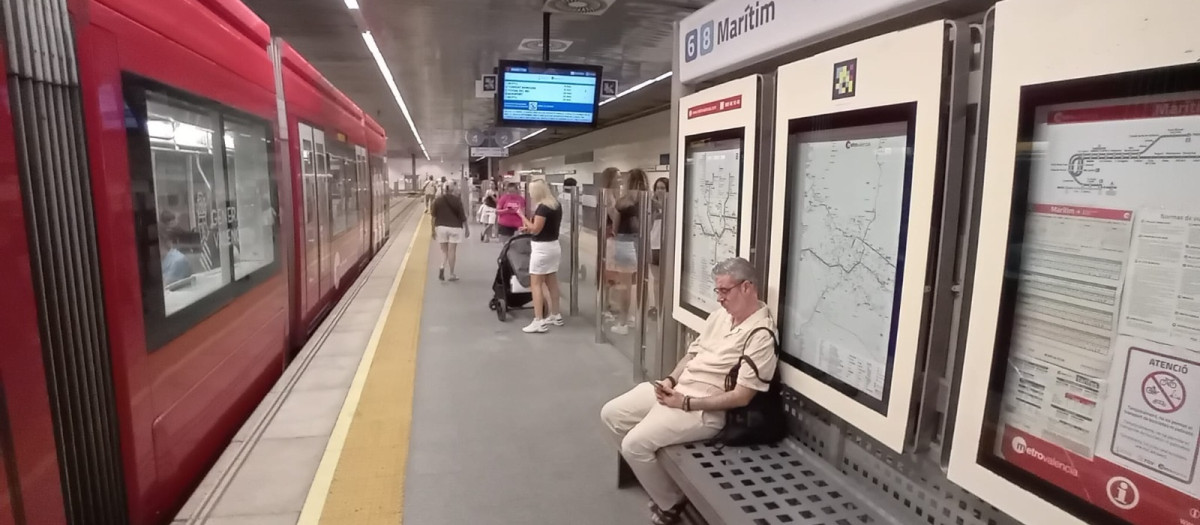 Imagen de una estación de Metrovalencia