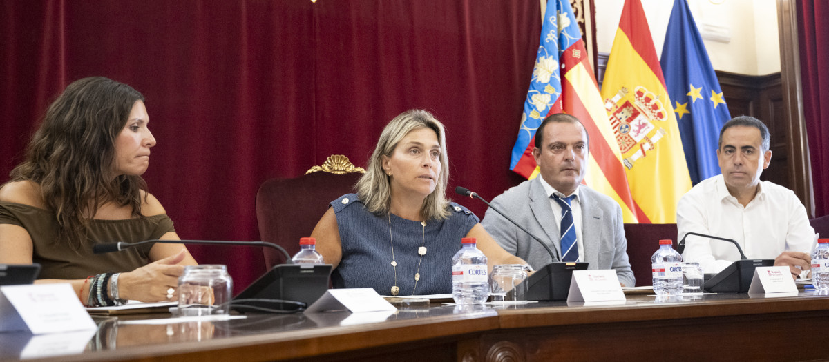 Marta Barrachina durante el pleno del 31 julio 2026