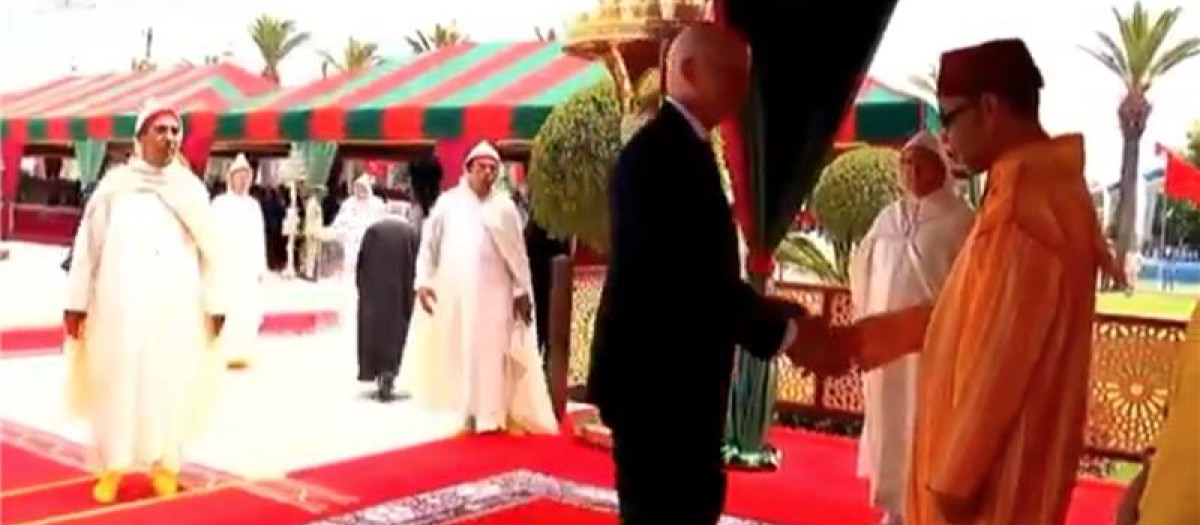 Infantino con Mohamed VI