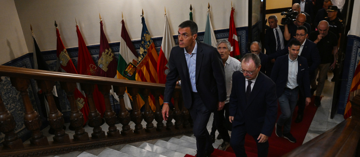 Pedro Sánchez, este viernes en su visita exprés a Ceuta