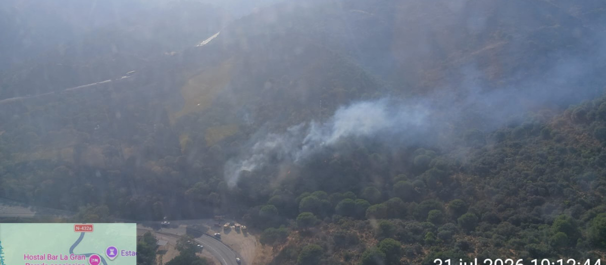 Imagen del incendio