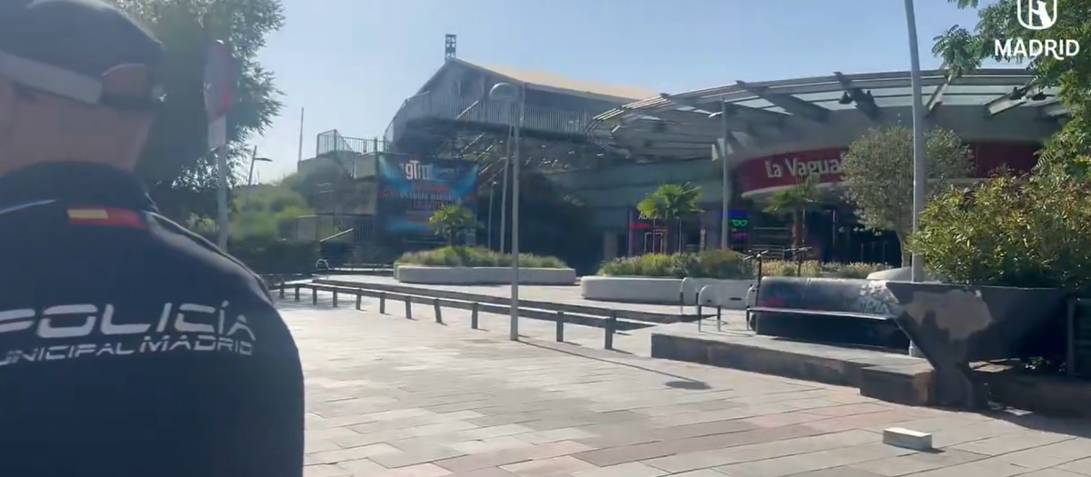 Imagen de la fachada de La Vaguada tras el desalojo