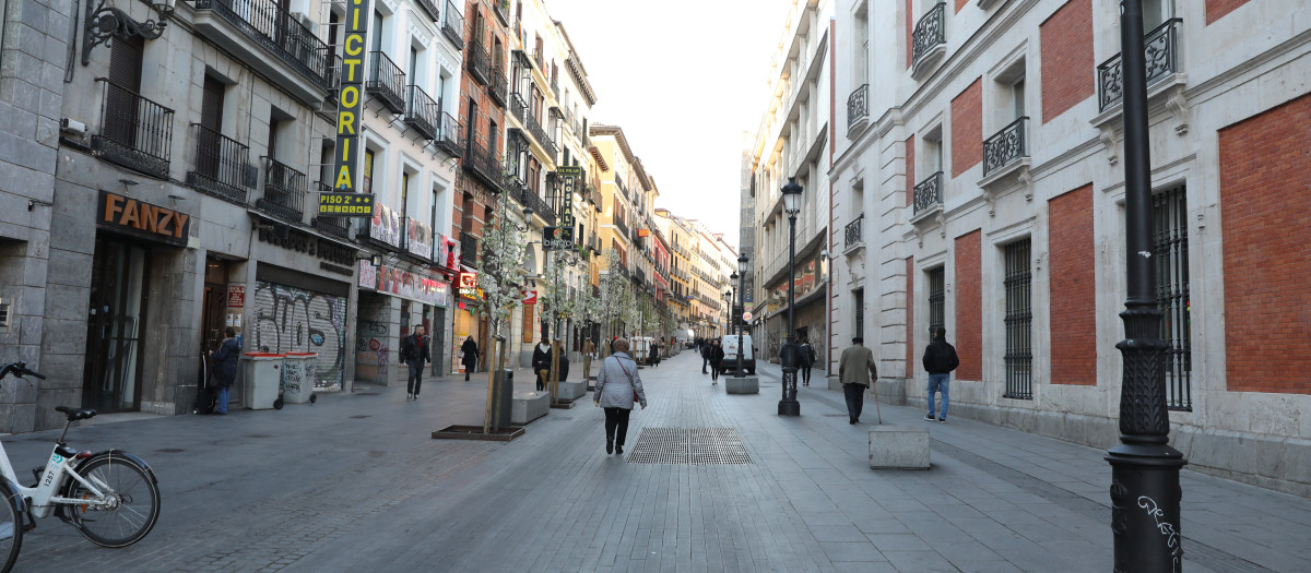 Calle Carretas de Madrid, donde se produjo la agresión