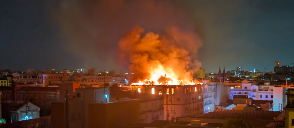 Imágenes del incendio