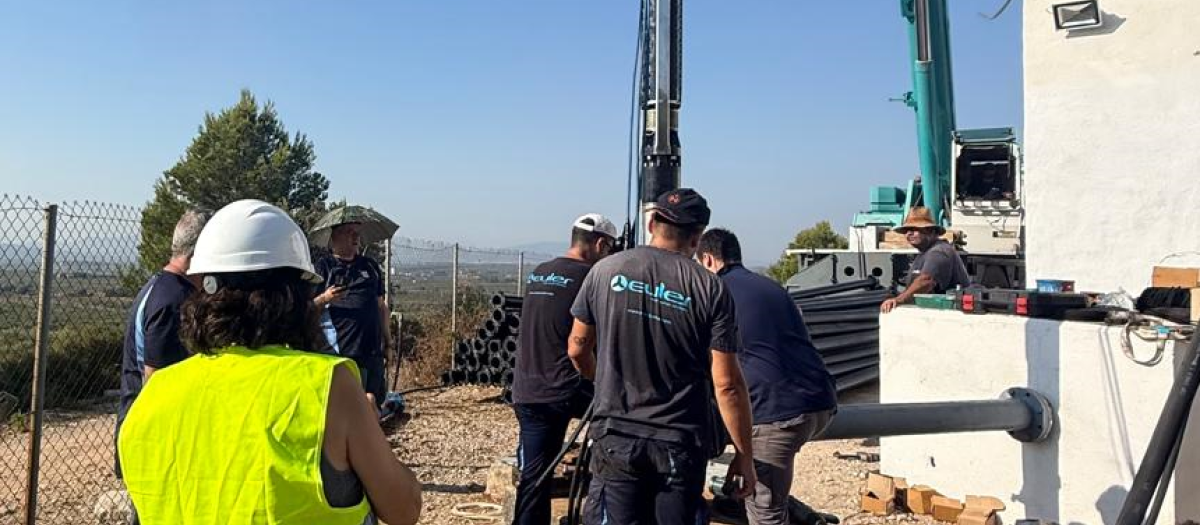 Imagen de los trabajos en el Pozo Barrisques