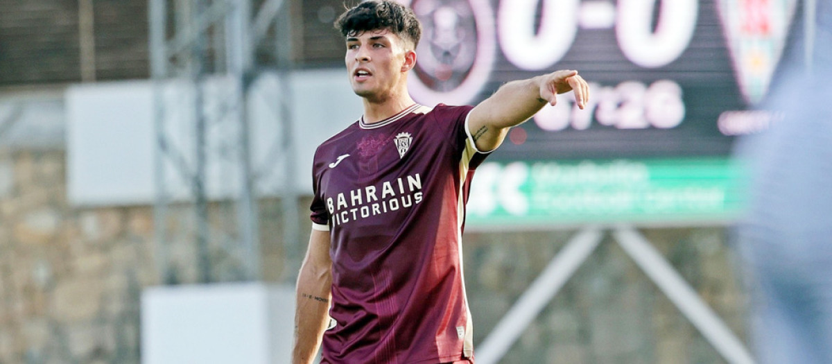 Jacobo Martí en uno de los partidos de esta pretemporada
