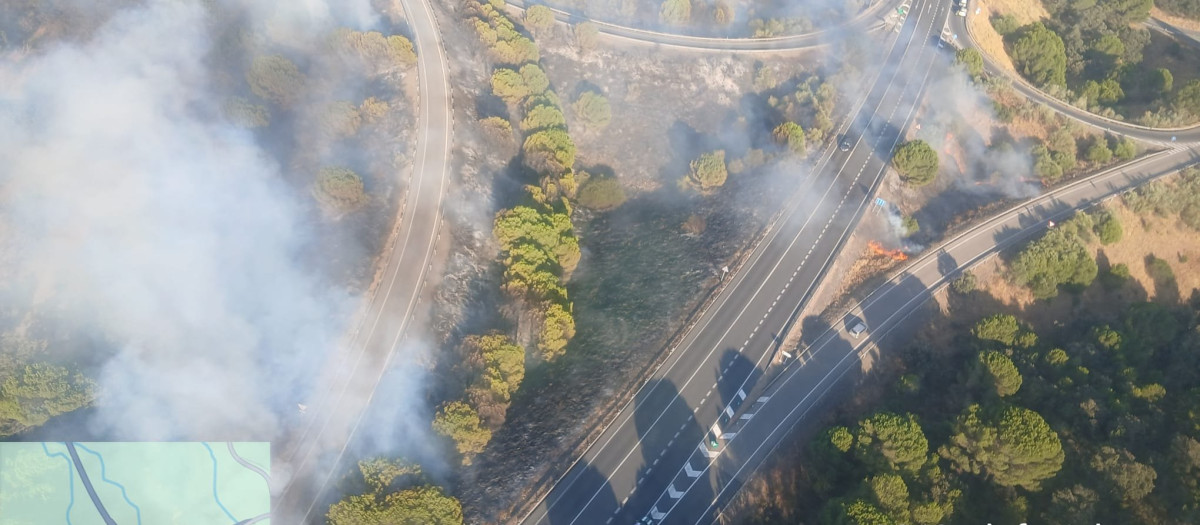 Incendio forestal en Cerro Muriano