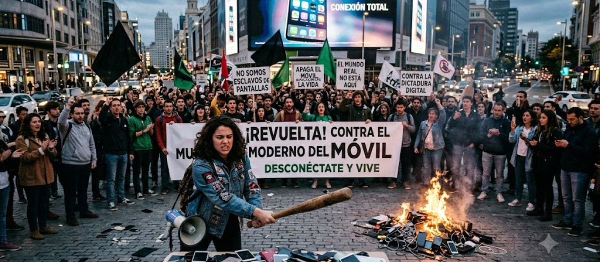 Rebelión contra la dictadura totalitaria de las pantallas