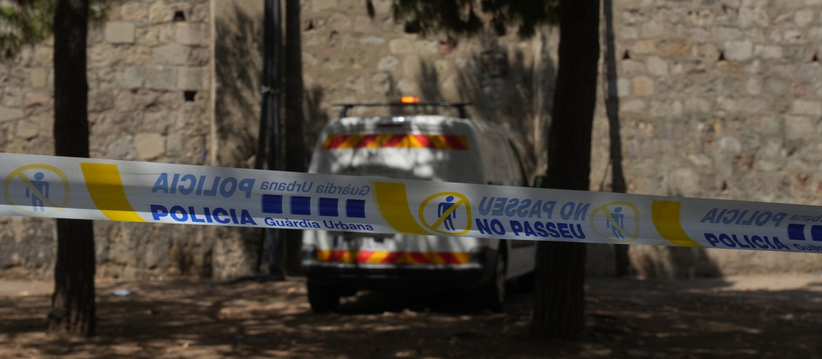 Cordón policial de la Guardia Urbana de Barcelona, en una imagen de archivo