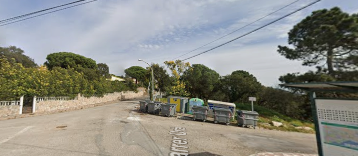 La zona en la que fue hallado el cadáver, en Lloret de Mar (Gerona)