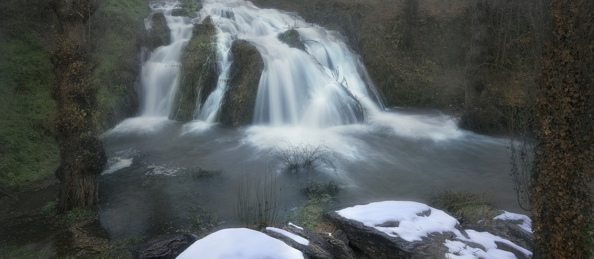 Una de las cascadas de Tubilla del Agua, en Burgos