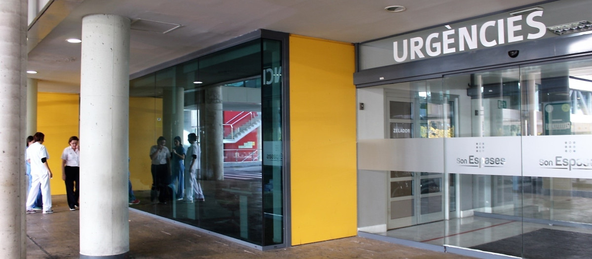 Entrada de Urgencias del hospital de Son Espases.