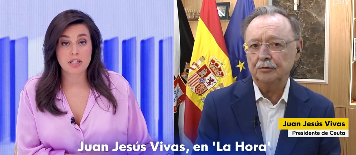 Aida Bao y Juan Jesús Vivas, durante su entrevista en La Hora de La 1