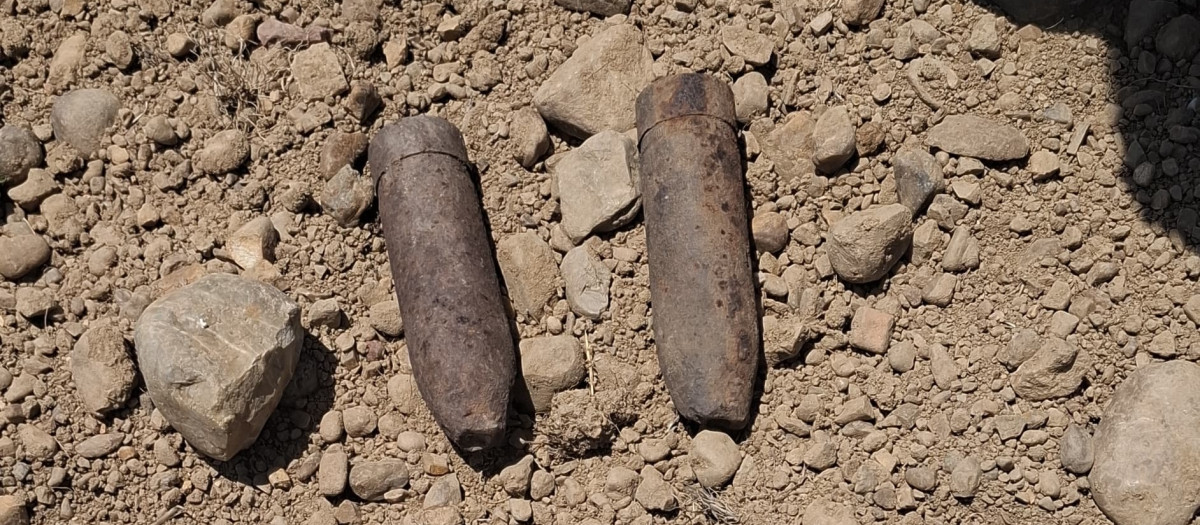 Los dos proyectiles de la Guerra Civil neutralizados por la Guardia Civil de Córdoba