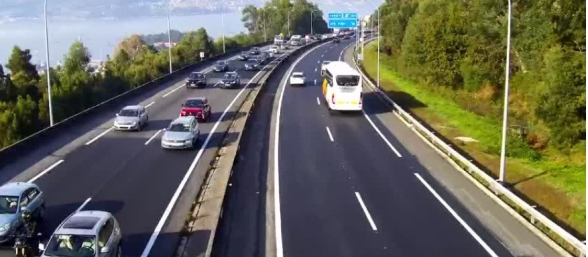 AP-9 a su paso por Vigo