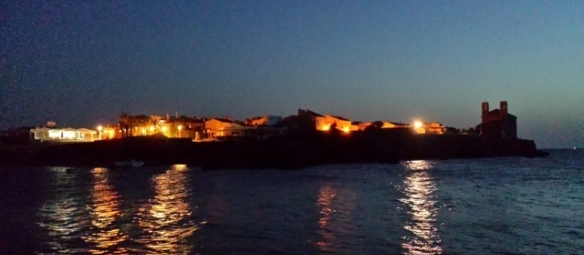 La isla de Tabarca por la noche