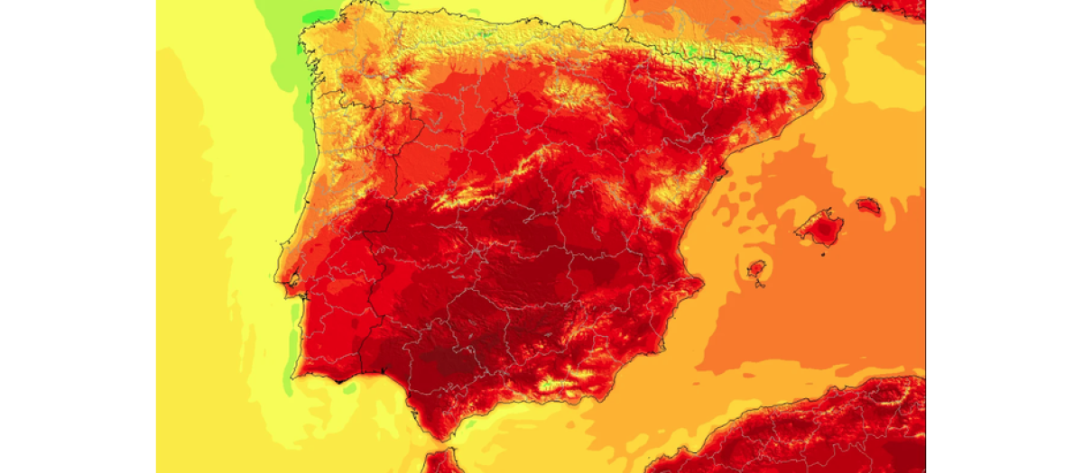 Mapa del tiempo hoy