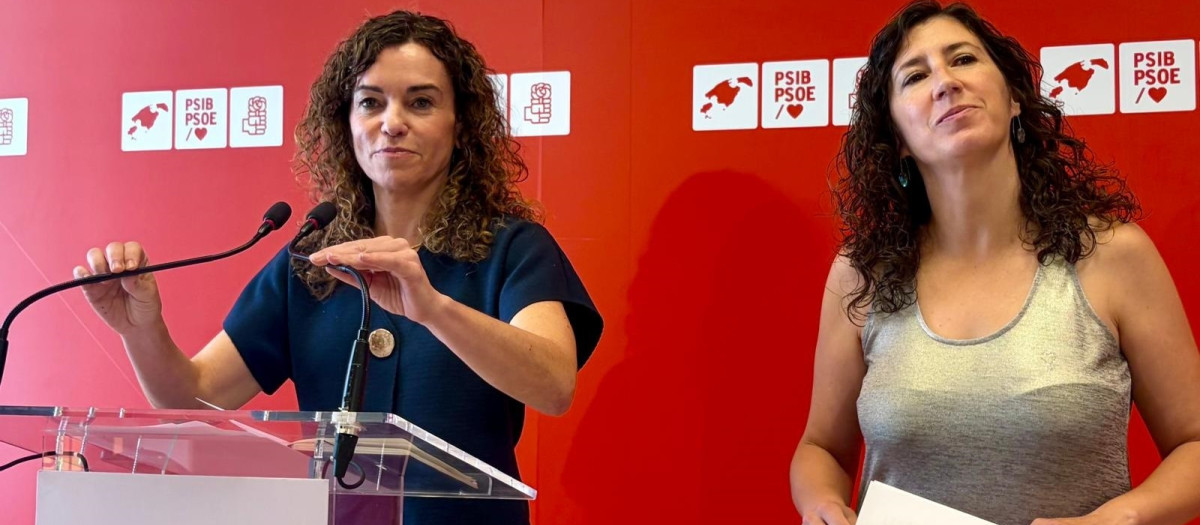 La candidata del PSIB a la presidencia del Govern, Rosario Sánchez, y la candidata del PSIB al Consell de Mallorca, Amanda Fernández

EUROPA PRESS
31/7/2026