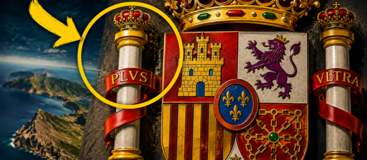 Las columnas de Hércules en el escudo de España