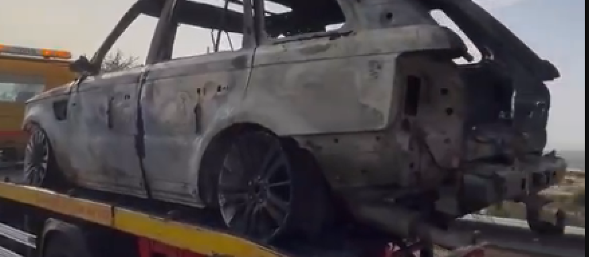 El vehículo que supuestamente originó el incendio
