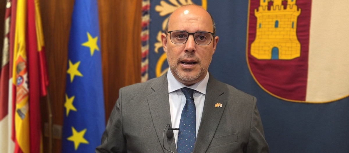 El presidente de las Cortes de Castilla-La Mancha, Pablo Bellido.

REMITIDA / HANDOUT por CORTES
Fotografía remitida a medios de comunicación exclusivamente para ilustrar la noticia a la que hace referencia la imagen, y citando la procedencia de la imagen en la firma
10/8/2026