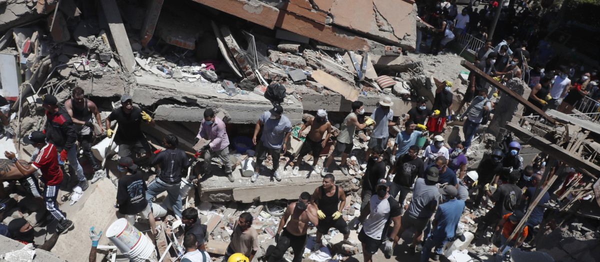 Imagen de una zona dañada por el terremoto de Colombia