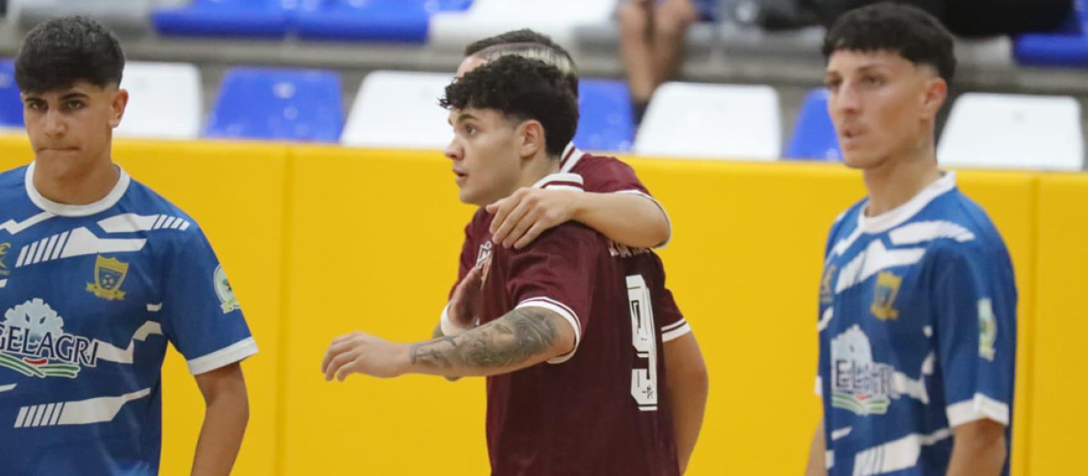 Una de la celebración de los diez goles del Córdoba Patrimonio