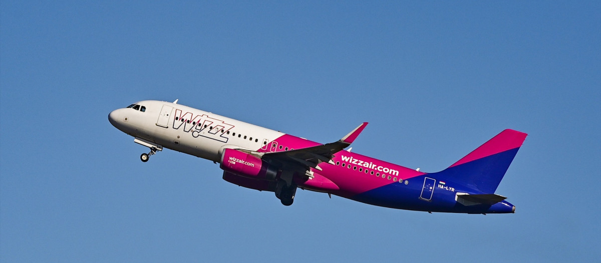 Imagen de archivo de uno de los aviones de la compañía Wizz Air
