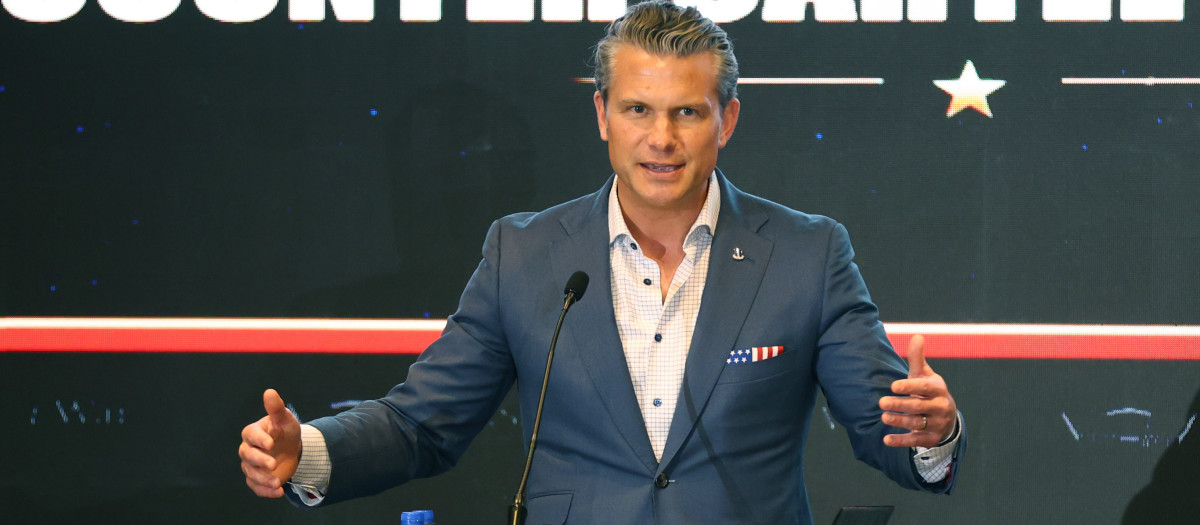 Pete Hegseth en un acto en Panamá