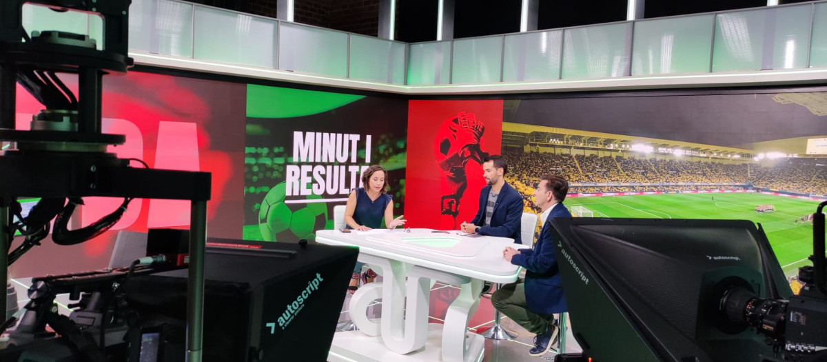 Plató del programa 'Minut i resultat'