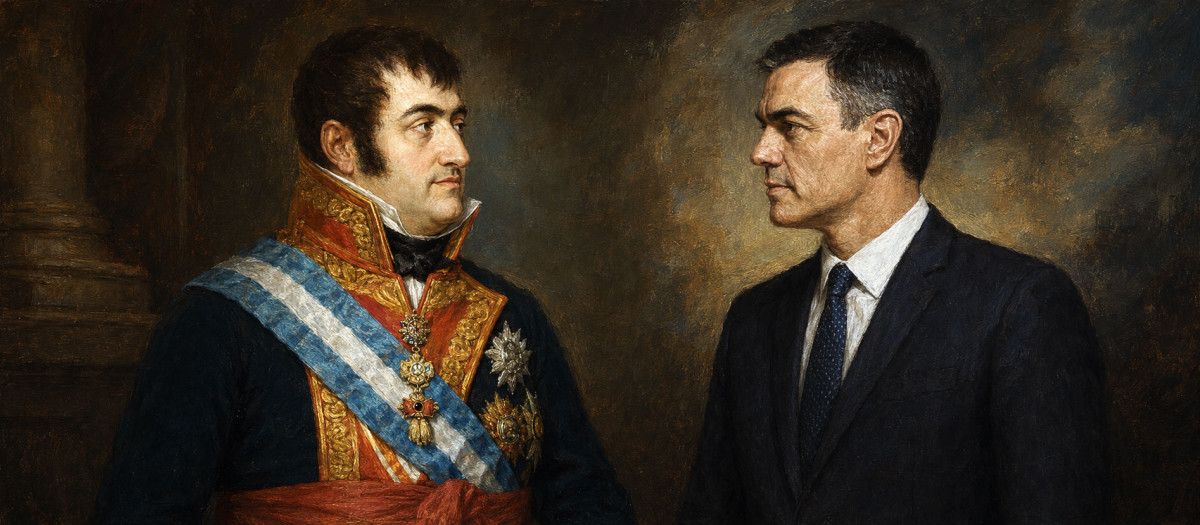 Fernando VII y Pedro Sánchez