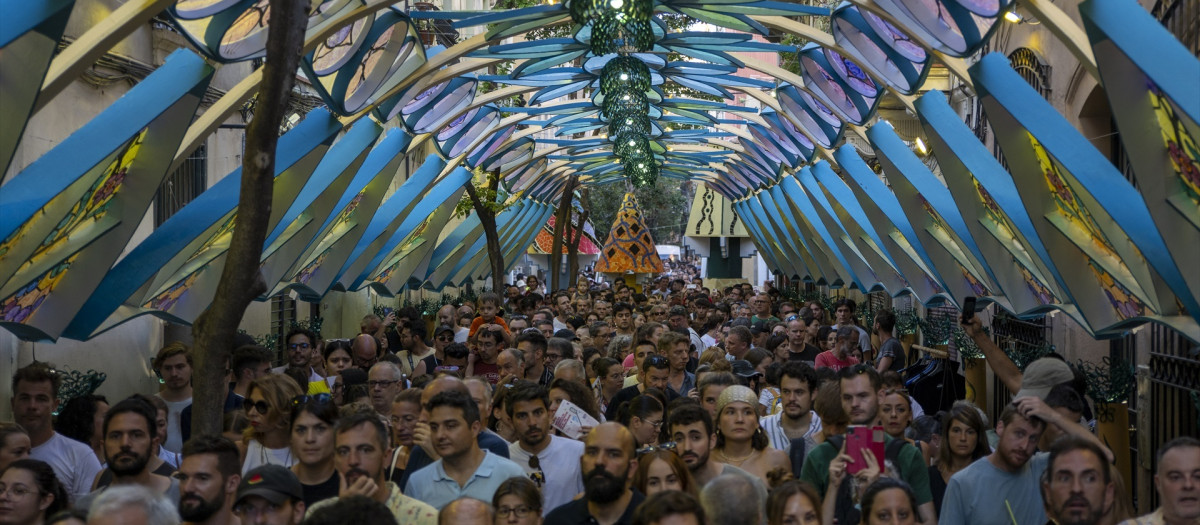 La fiesta mayor de Gracia, en una imagen de archivo