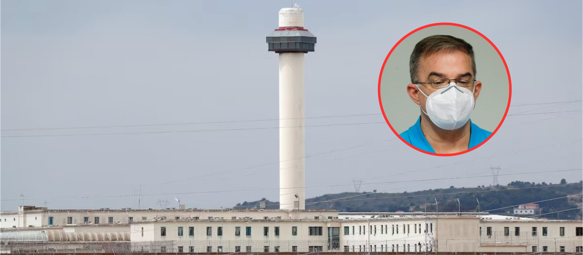 Imagen de la cárcel de Picassent, y arriba a la derecha, Salva, el amante de Maje y asesino confeso de su marido