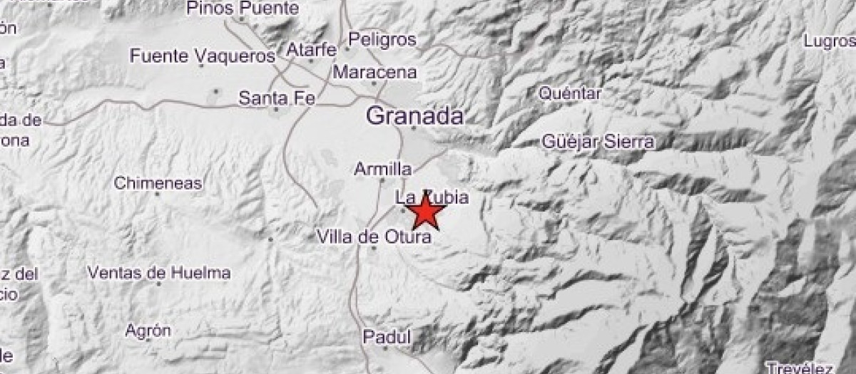 Terremoto de 3,7 con epicentro en La Zubia ampliamente sentido en Granada y su área metropolitana