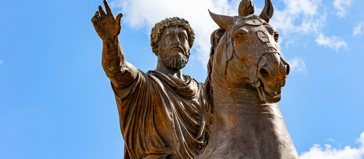 Estatua ecuestre de Marco Aurelio, en Roma