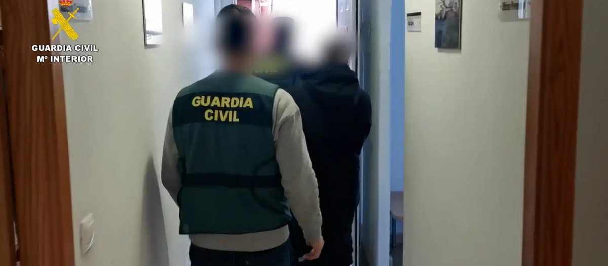 Imagen de la detención del ahora condenado en febrero de 2023.