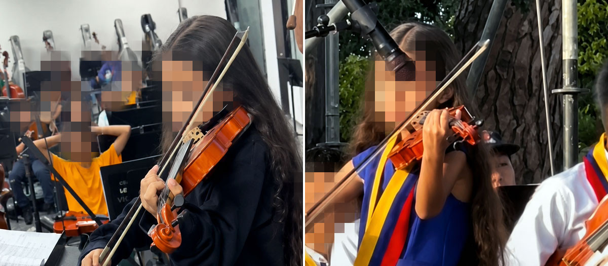 Romina Rivera en imágenes de un vídeo difundido por la escuela