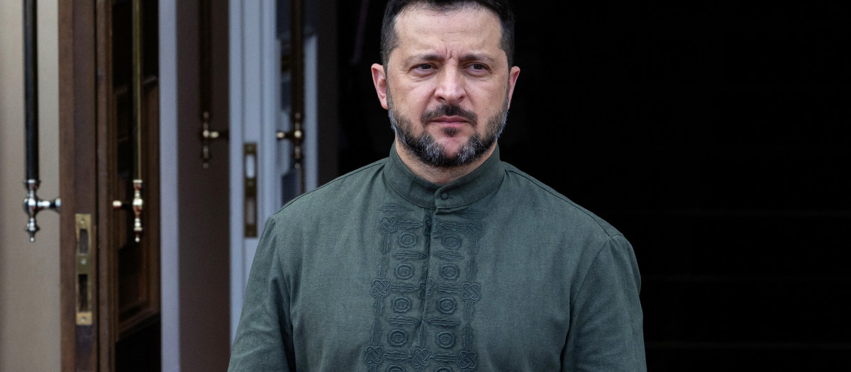 Volodimir Zelenski, presidente de Ucrania, en Kiev