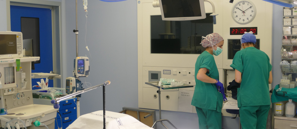 Uno de los quirófanos del Hospital San Juan de Dios de Córdoba