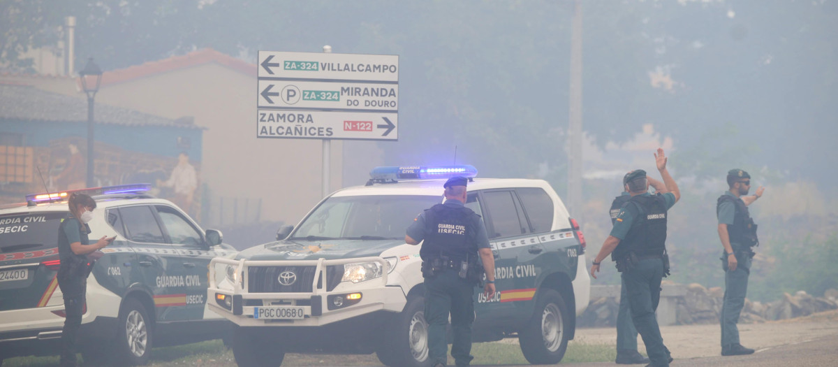 Incendio en Villalcampo (Zamora)