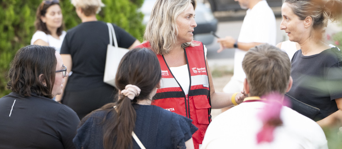 Imagen de archivo de Marta Barrachina durante los incendios de Cárig y Catí, en Castellón