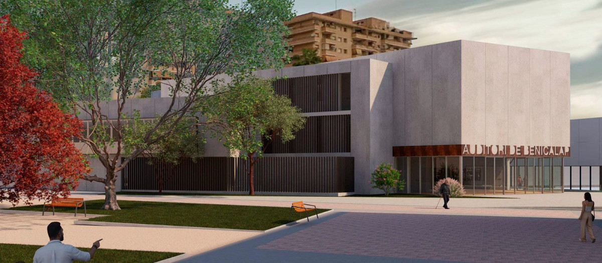 Imagen del render del nuevo auditorio de Valencia