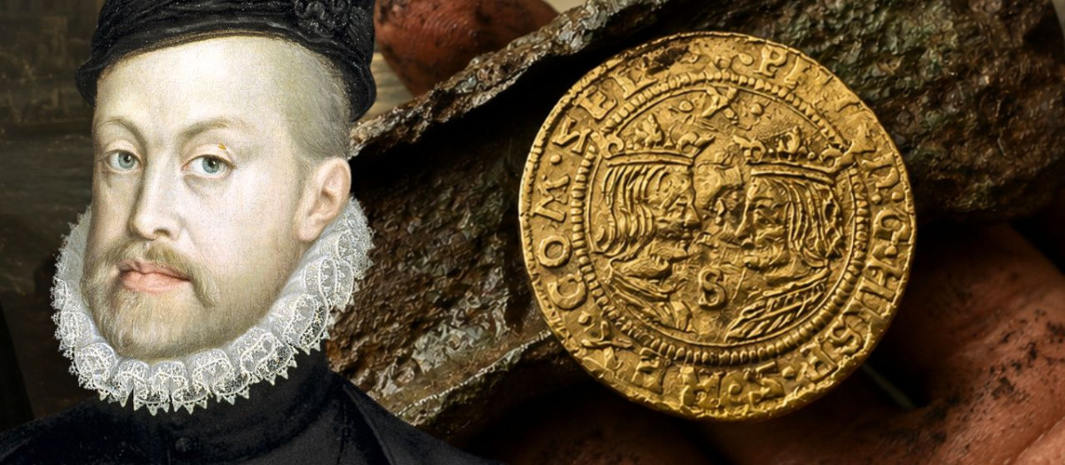 Felipe II y la moneda de oro hallada en Países Bajos