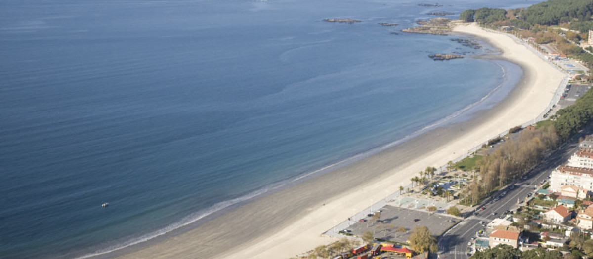 Playa de Samil, en Vigo
